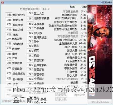 nba2k22mc金币修改器,nba2k20金币修改器