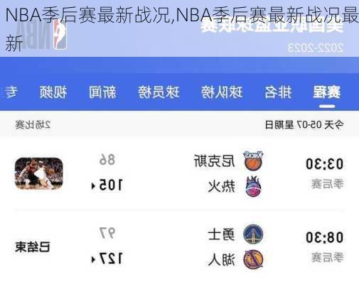 NBA季后赛最新战况,NBA季后赛最新战况最新