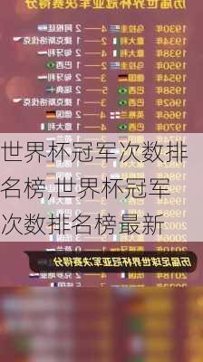 世界杯冠军次数排名榜,世界杯冠军次数排名榜最新