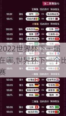 2022世界杯下一届在哪,世界杯下一个比赛