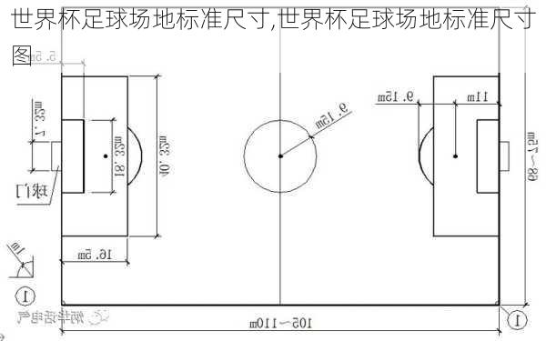 世界杯足球场地标准尺寸,世界杯足球场地标准尺寸图