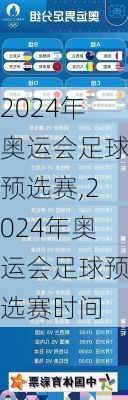 2024年奥运会足球预选赛,2024年奥运会足球预选赛时间