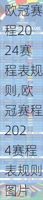 欧冠赛程2024赛程表规则,欧冠赛程2024赛程表规则图片