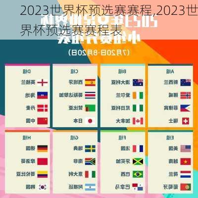 2023世界杯预选赛赛程,2023世界杯预选赛赛程表