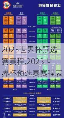 2023世界杯预选赛赛程,2023世界杯预选赛赛程表