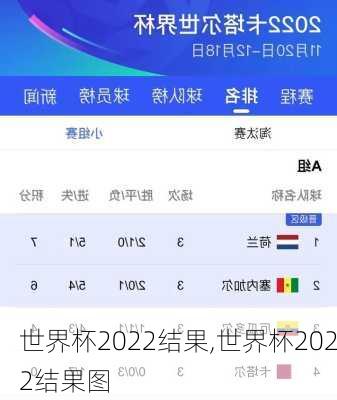 世界杯2022结果,世界杯2022结果图