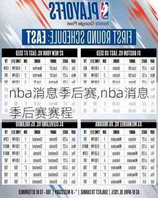 nba消息季后赛,nba消息季后赛赛程