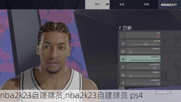 nba2k23自建球员,nba2k23自建球员 ps4