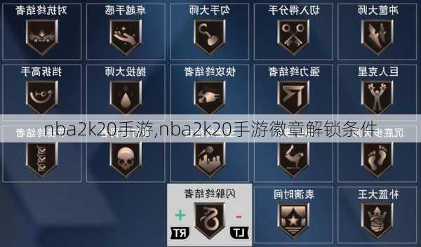 nba2k20手游,nba2k20手游徽章解锁条件