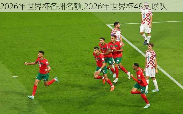 2026年世界杯各州名额,2026年世界杯48支球队