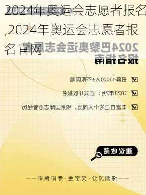 2024年奥运会志愿者报名,2024年奥运会志愿者报名官网