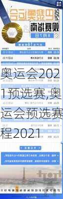 奥运会2021预选赛,奥运会预选赛赛程2021