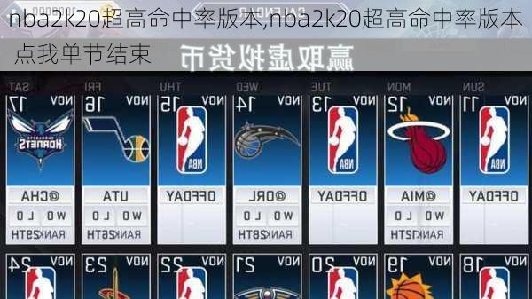 nba2k20超高命中率版本,nba2k20超高命中率版本 点我单节结束