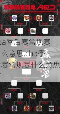 cba季后赛常规赛什么意思,cba季后赛常规赛什么意思啊