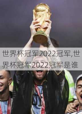 世界杯冠军2022冠军,世界杯冠军2022冠军是谁