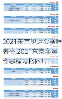 2021东京奥运会赛程表格,2021东京奥运会赛程表格图片