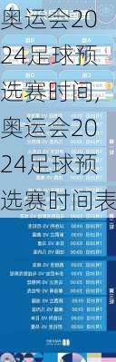 奥运会2024足球预选赛时间,奥运会2024足球预选赛时间表