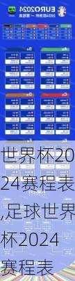 世界杯2024赛程表,足球世界杯2024赛程表