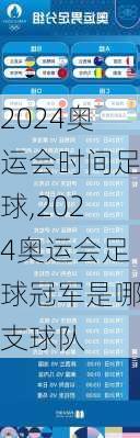 2024奥运会时间足球,2024奥运会足球冠军是哪支球队