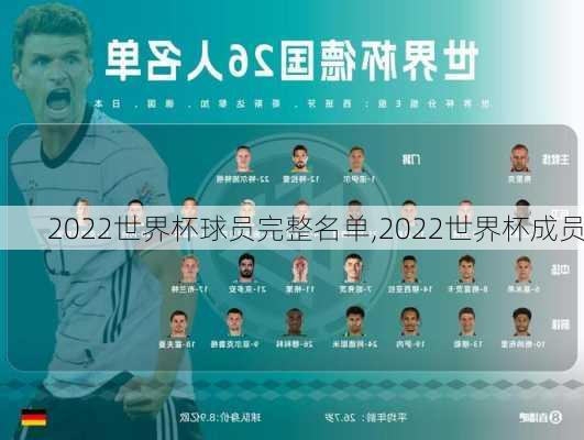 2022世界杯球员完整名单,2022世界杯成员