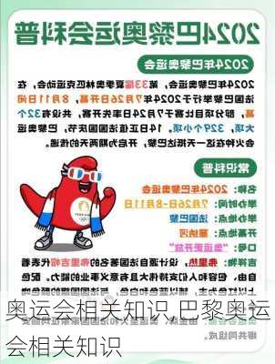 奥运会相关知识,巴黎奥运会相关知识