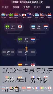 2022年世界杯队伍,2022年世界杯队伍分部