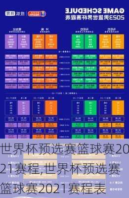 世界杯预选赛篮球赛2021赛程,世界杯预选赛篮球赛2021赛程表