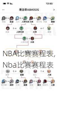 NBA比赛赛程表,Nba比赛赛程表