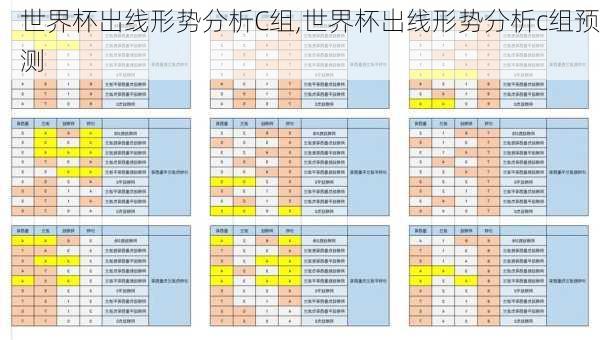 世界杯出线形势分析C组,世界杯出线形势分析c组预测