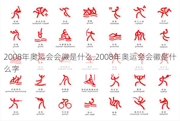 2008年奥运会会徽是什么,2008年奥运会会徽是什么字