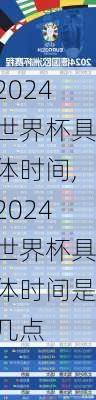 2024世界杯具体时间,2024世界杯具体时间是几点