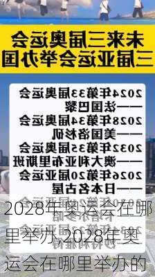 2028年奥运会在哪里举办,2028年奥运会在哪里举办的