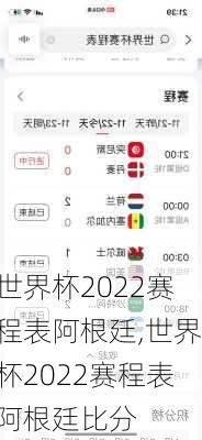 世界杯2022赛程表阿根廷,世界杯2022赛程表阿根廷比分