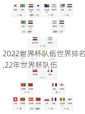 2022世界杯队伍世界排名,22年世界杯队伍