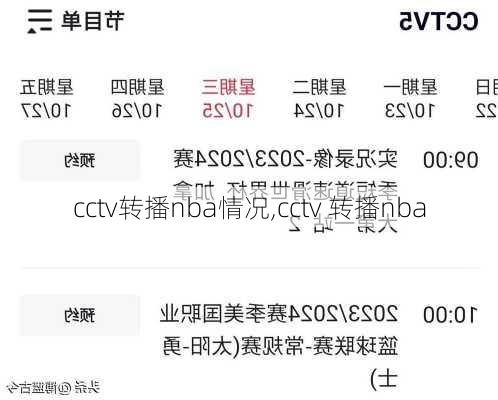 cctv转播nba情况,cctv 转播nba