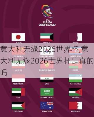 意大利无缘2026世界杯,意大利无缘2026世界杯是真的吗