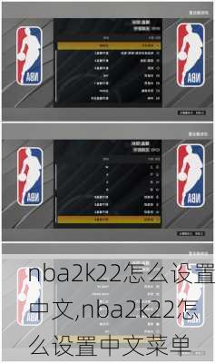 nba2k22怎么设置中文,nba2k22怎么设置中文菜单