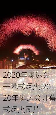 2020年奥运会开幕式烟火,2020年奥运会开幕式烟火图片