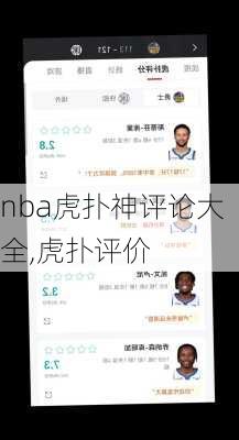 nba虎扑神评论大全,虎扑评价