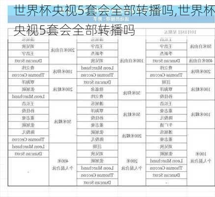 世界杯央视5套会全部转播吗,世界杯央视5套会全部转播吗