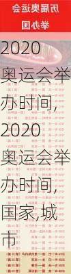 2020奥运会举办时间,2020奥运会举办时间,国家,城市