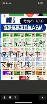 腾讯nba中文解说,腾讯nba中文解说视频