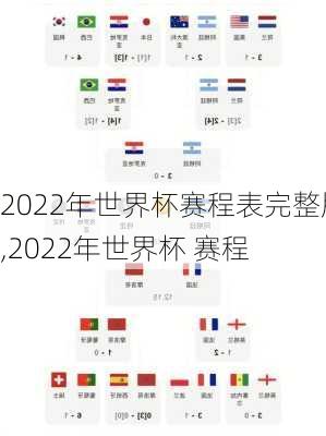 2022年世界杯赛程表完整版,2022年世界杯 赛程