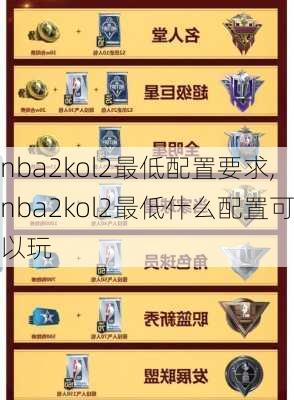 nba2kol2最低配置要求,nba2kol2最低什么配置可以玩