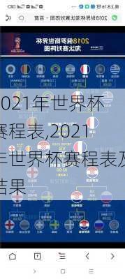 2021年世界杯赛程表,2021年世界杯赛程表及结果