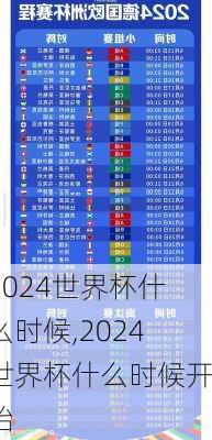 2024世界杯什么时候,2024世界杯什么时候开始