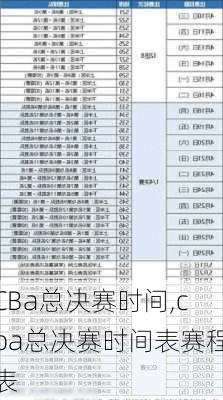 CBa总决赛时间,cba总决赛时间表赛程表