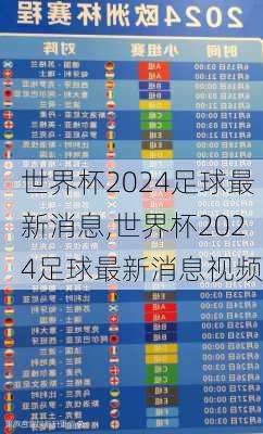 世界杯2024足球最新消息,世界杯2024足球最新消息视频