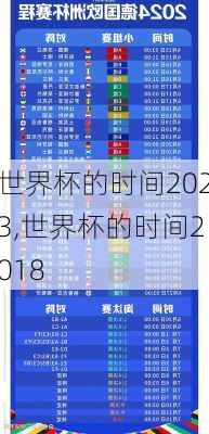 世界杯的时间2023,世界杯的时间2018